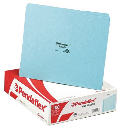 File Guide Set,write-on Tabs,blue,pk100