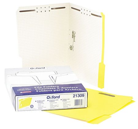 Letter File Folders,yellow,pk50 (1 Units