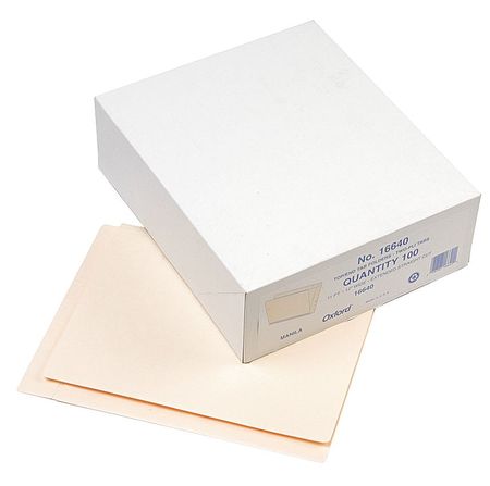 Letter File Folders,manila,pk100 (1 Unit