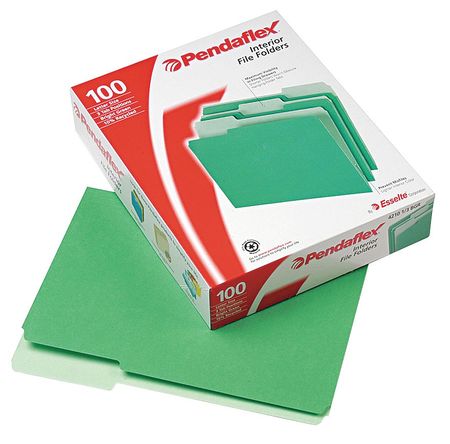 Letter File Folders,bright Green,pk100 (