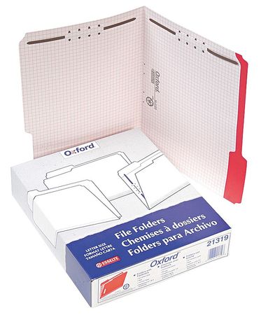 Letter File Folders,red,pk50 (1 Units In