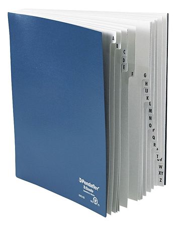 Alpha (a-z) Expandable File,black/blue (