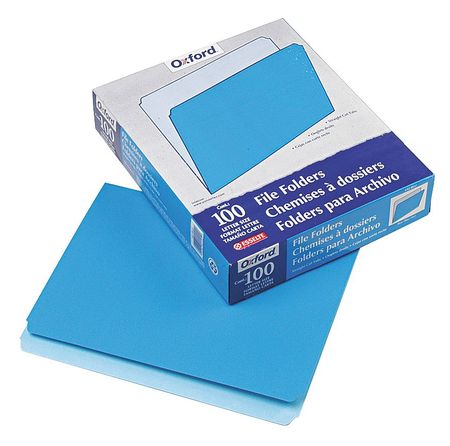 Letter File Folder,blue/light Blue,pk100