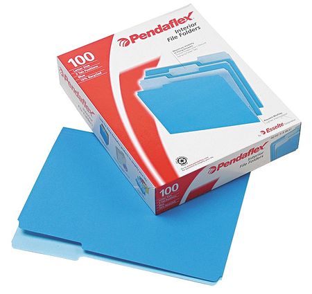 Letter File Folders,blue,pk100 (1 Units