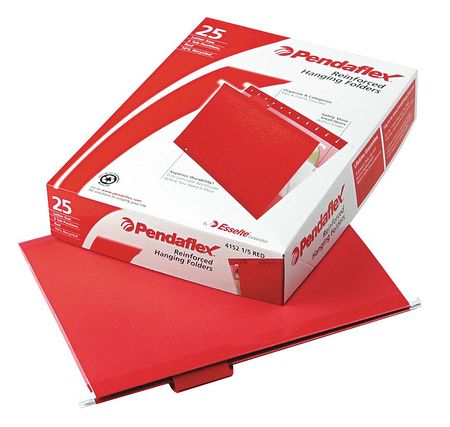 Hanging File Folders,red,pk25 (1 Units I