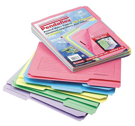 Letter File Folders,assorted,pk30 (1 Uni