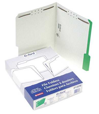 Letter File Folders,green,pk50 (1 Units