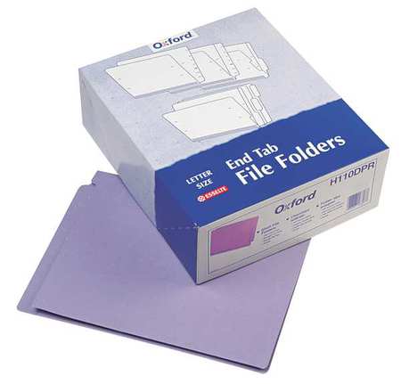 Letter File Folders,purple,pk100 (1 Unit