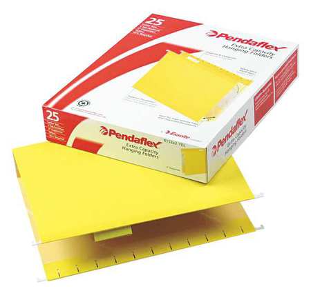 Letter File Folders,yellow,pk25 (1 Units