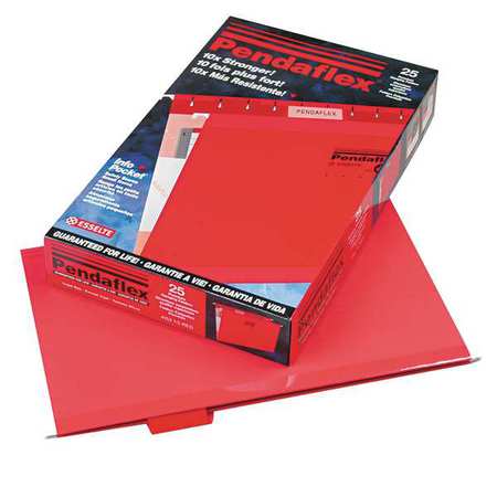 Hanging File Folders,red,pk25 (1 Units I