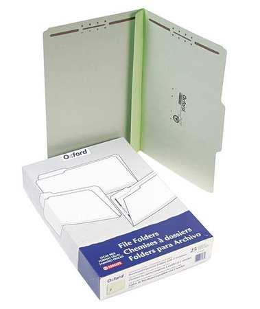 Legal File Folders,green,pk25 (1 Units I