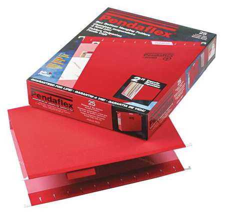 Letter File Folders,red,pk25 (1 Units In