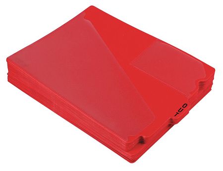 Outguides,preprinted Tabs,red,pk50 (1 Un