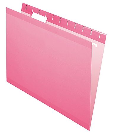 Hanging File Folders,pink,pk25 (1 Units