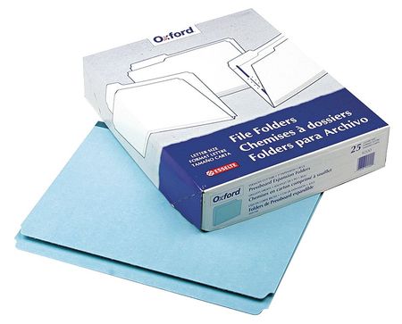 Letter File Folders,blue,pk25 (1 Units I