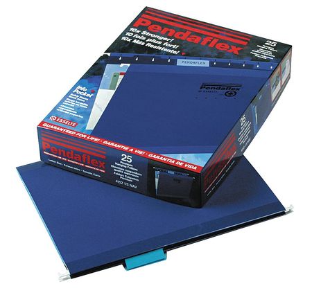 Hanging File Folders,navy,pk25 (1 Units