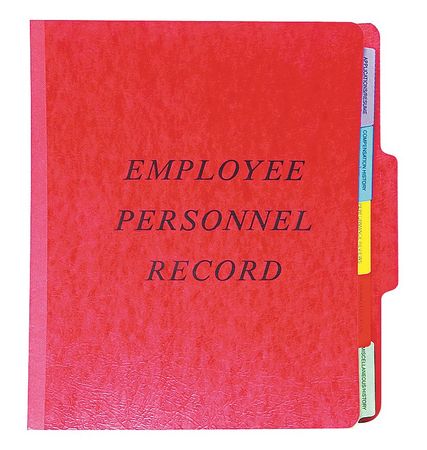 Employee/personnel File Folder,red (1 Un