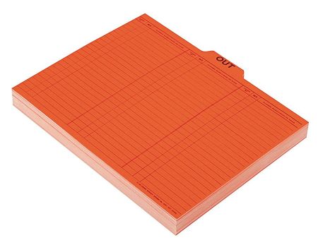 Outguides,preprinted Tabs,salmon,pk100 (