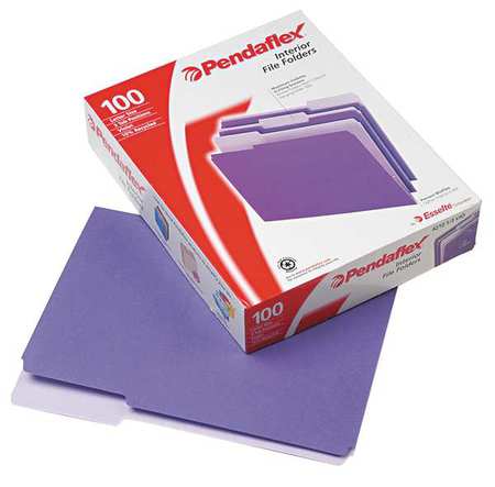 Letter File Folders,violet,pk100 (1 Unit