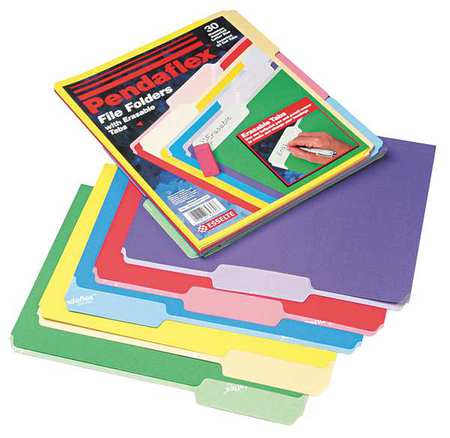 Letter File Folders,assorted,pk30 (1 Uni