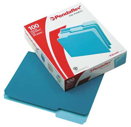 Letter File Folders,teal/lt Teal,pk100 (