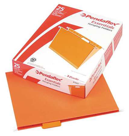 Hanging File Folders,orange,pk25 (1 Unit