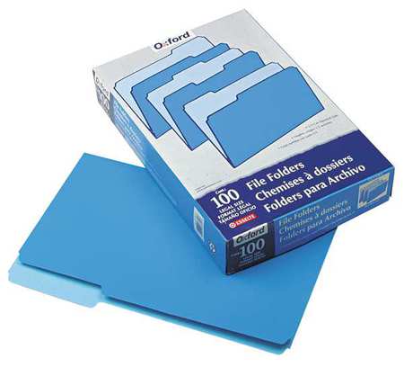 Legal File Folders,blue/light Blue,pk100