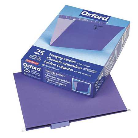 Hanging File Folders,violet,pk25 (1 Unit