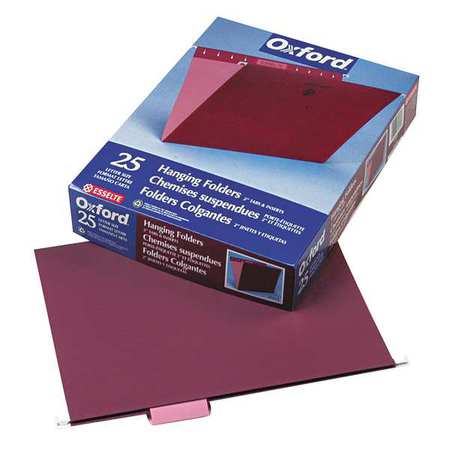 Hanging File Folders,burgundy,pk25 (1 Un