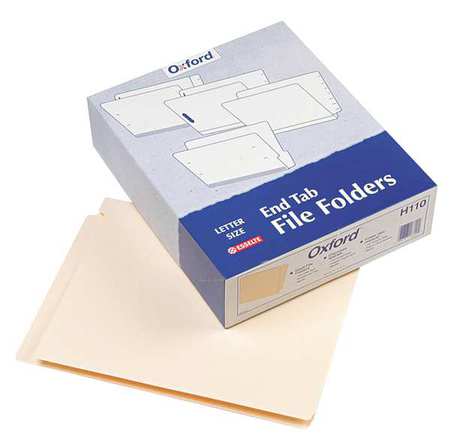 Letter File Folders,manila,pk100 (1 Unit