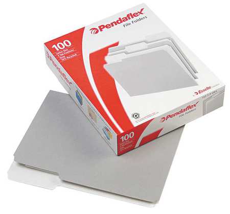 Letter File Folders,gray/lt Gray,pk100 (