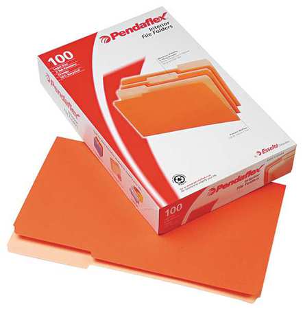 Legal File Folders,orange,pk100 (1 Units