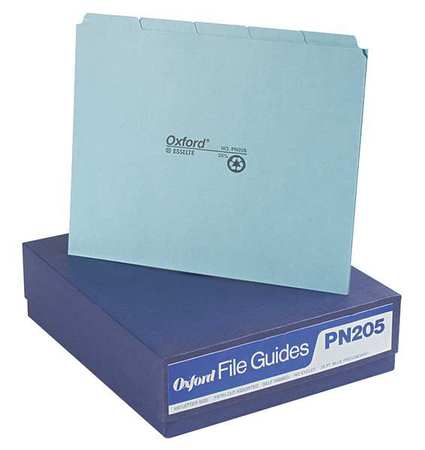 File Guide Set,write-on Tabs,blue,pk100