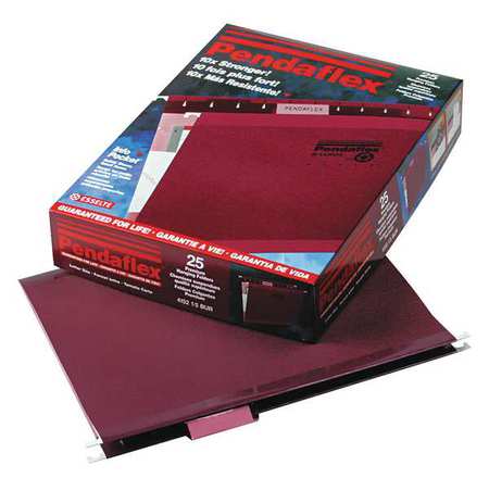 Hanging File Folders,burgundy,pk25 (1 Un