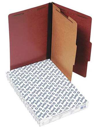 Legal File Folders,red,pk10 (1 Units In