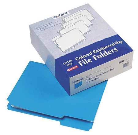 Letter File Folders,blue,pk100 (1 Units