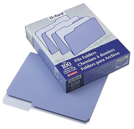 Letter File Folders,lavender,pk100 (1 Un