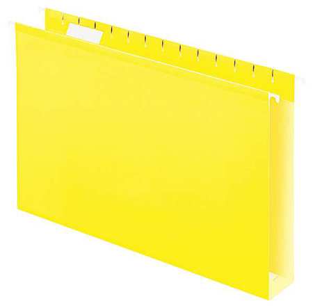 Box Hanging File Folders,yellow,pk25 (1