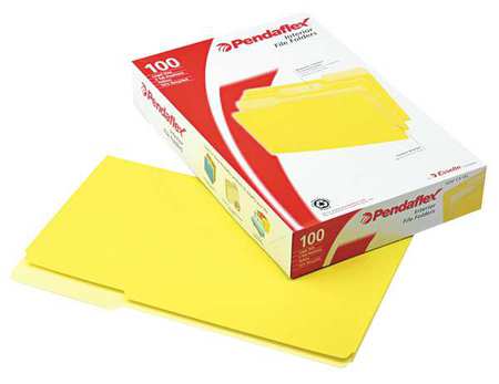 Legal File Folders,yellow,pk100 (1 Units