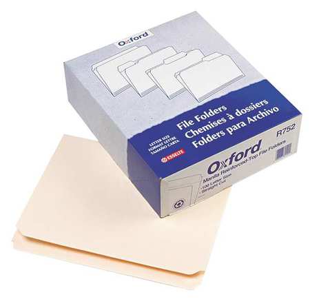 Letter File Folders,manila,pk100 (1 Unit