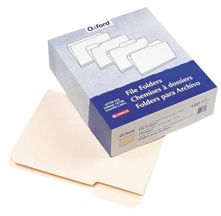 Letter File Folders,manila,pk100 (1 Unit