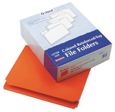 Letter File Folders,orange,pk100 (1 Unit