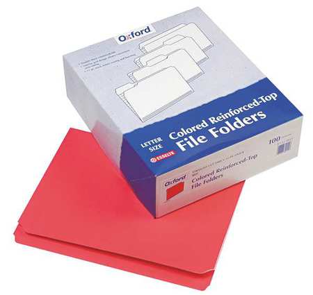 Letter File Folders,red,pk100 (1 Units I