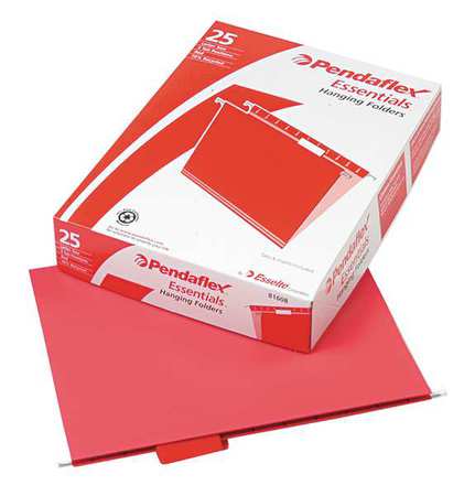 Hanging File Folders,red,pk25 (1 Units I