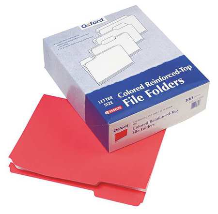 Letter File Folders,red,pk100 (1 Units I