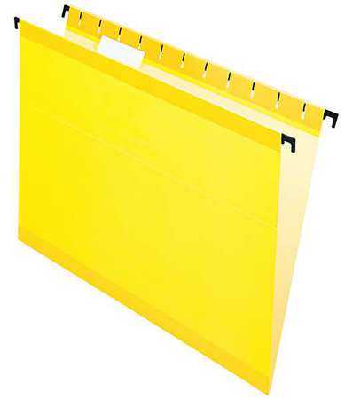 Hanging File Folders,yellow,pk20 (1 Unit