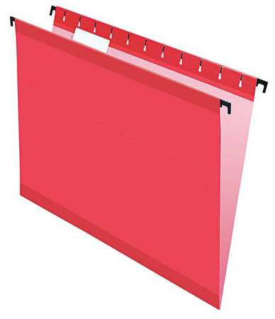 Hanging File Folders,red,pk20 (1 Units I