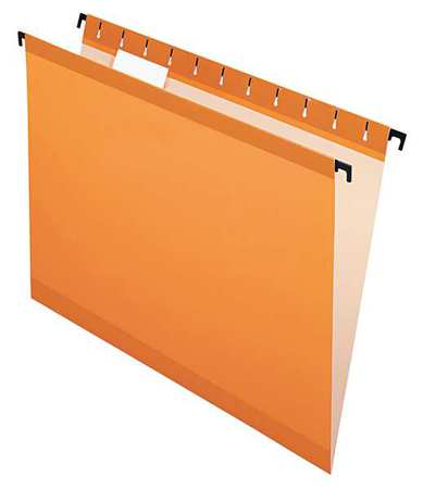 Hanging File Folders,orange,pk20 (1 Unit