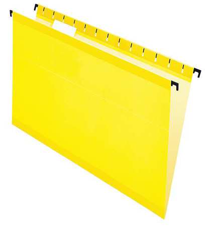 Hanging File Folders,yellow,pk20 (1 Unit