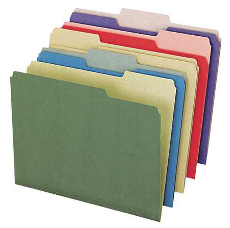 Letter File Folders,assorted,pk50 (1 Uni